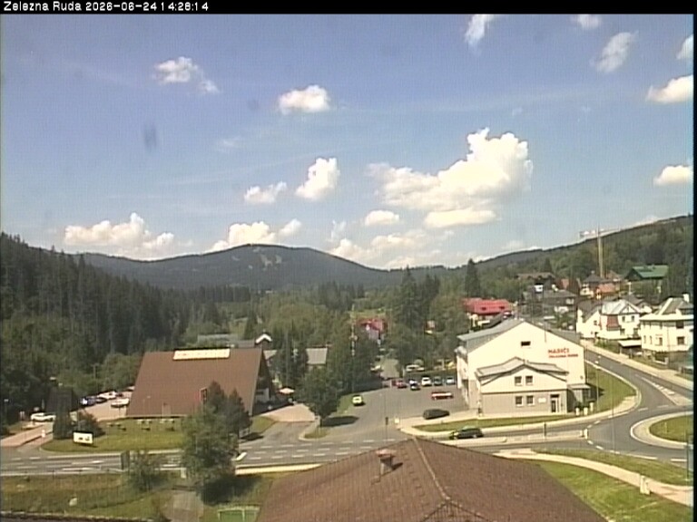 Archiv Foto Webcam Zelezna Ruda: Im Ort
