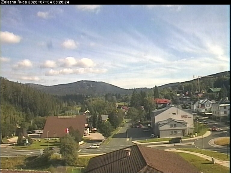 Archiv Foto Webcam Zelezna Ruda: Im Ort