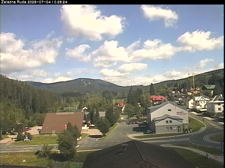 Archiv Foto Webcam Zelezna Ruda: Im Ort