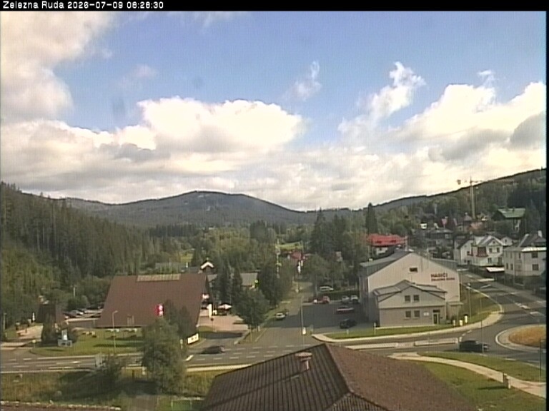 Archiv Foto Webcam Zelezna Ruda: Im Ort