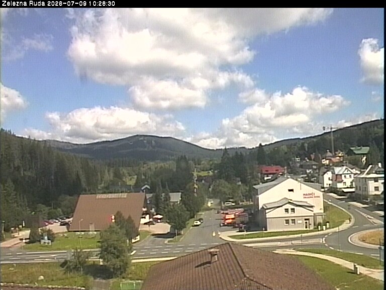 Archiv Foto Webcam Zelezna Ruda: Im Ort