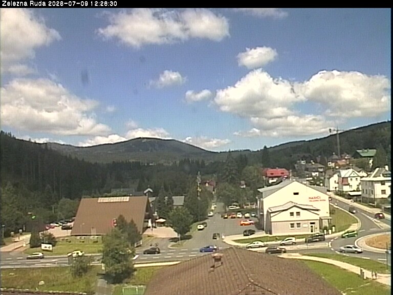 Archiv Foto Webcam Zelezna Ruda: Im Ort