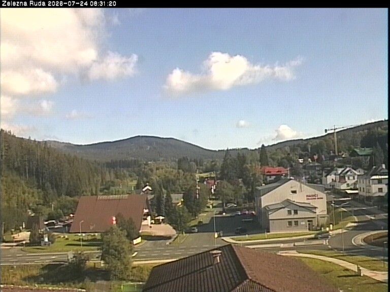 Archiv Foto Webcam Zelezna Ruda: Im Ort