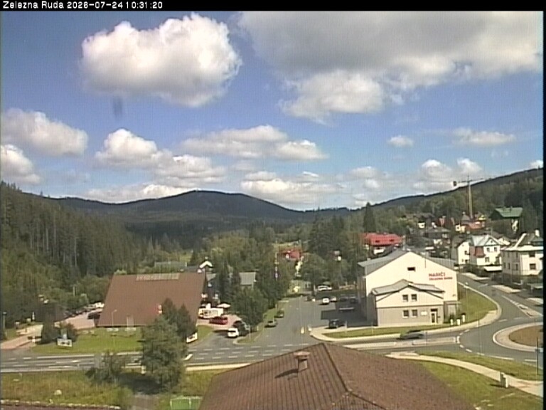 Archiv Foto Webcam Zelezna Ruda: Im Ort