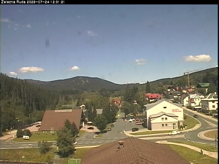 Archiv Foto Webcam Zelezna Ruda: Im Ort