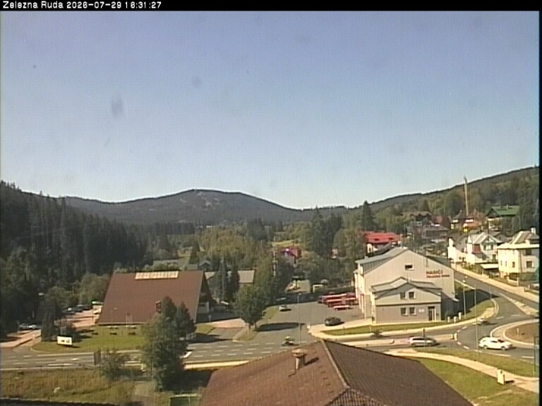 Archiv Foto Webcam Zelezna Ruda: Im Ort