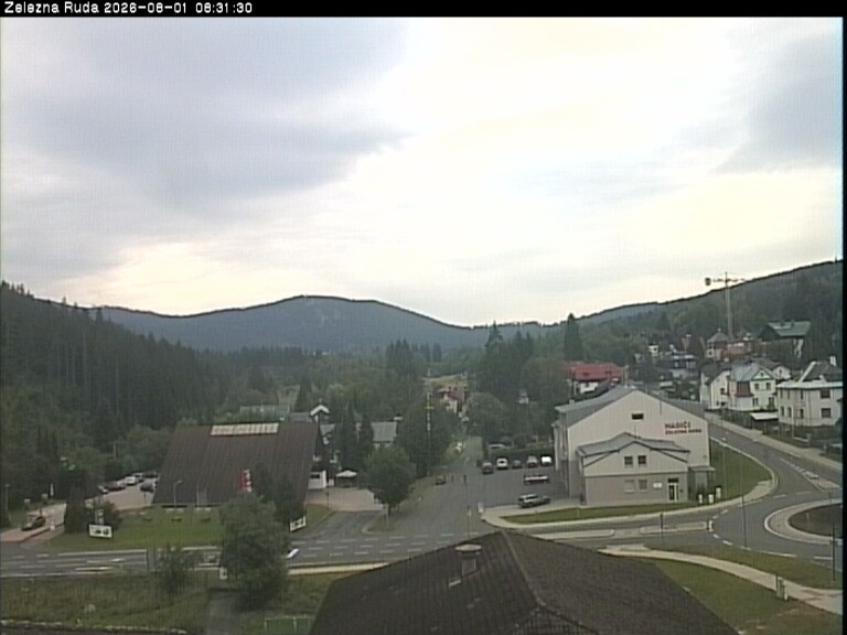 Archiv Foto Webcam Zelezna Ruda: Im Ort