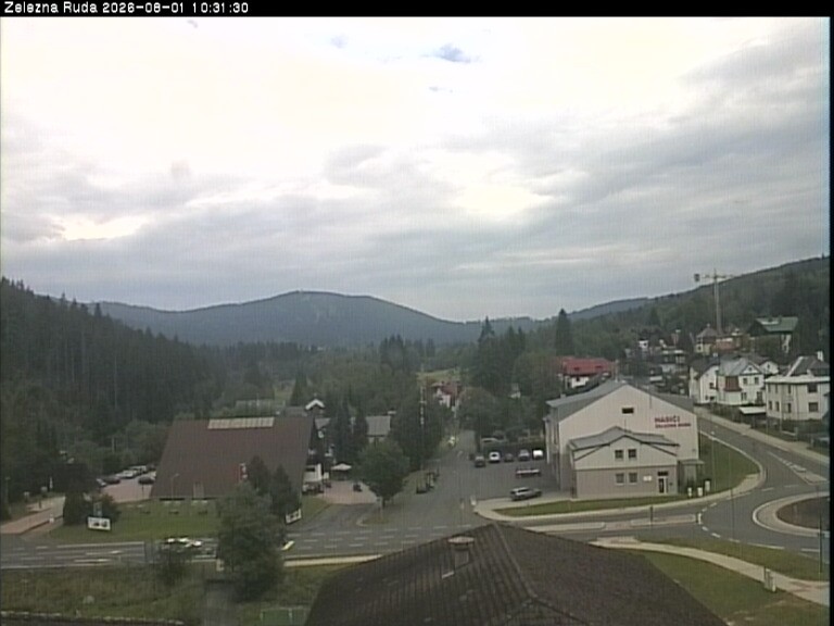 Archiv Foto Webcam Zelezna Ruda: Im Ort
