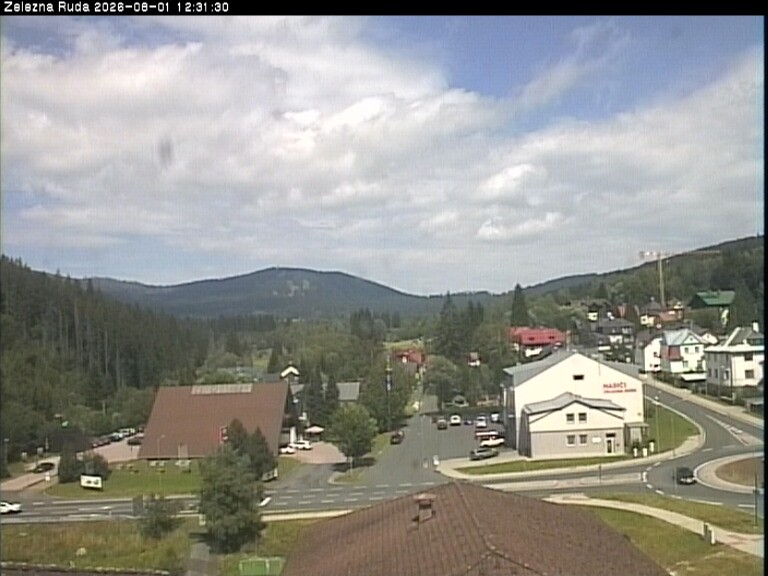 Archiv Foto Webcam Zelezna Ruda: Im Ort