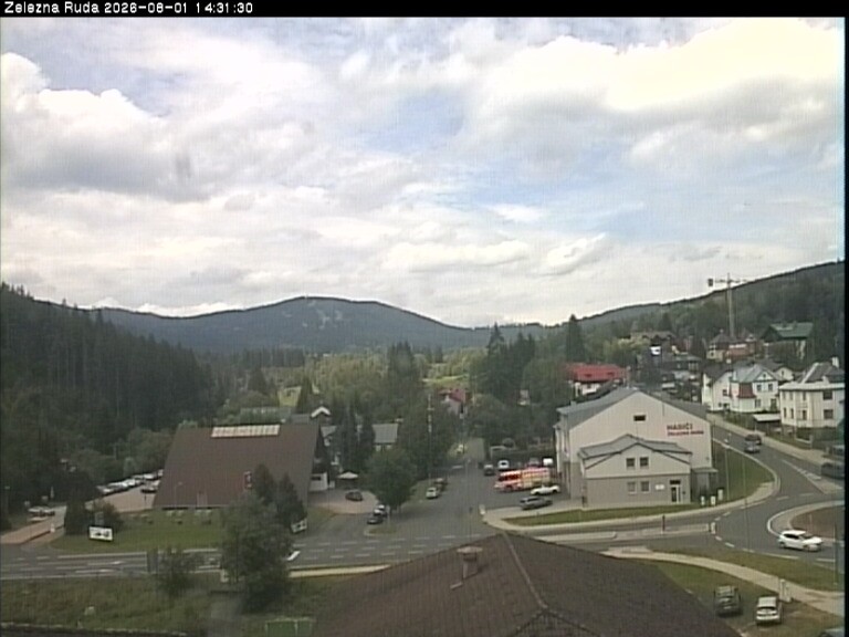 Archiv Foto Webcam Zelezna Ruda: Im Ort