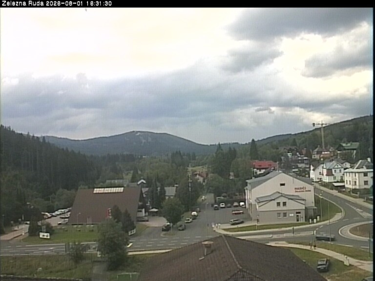 Archiv Foto Webcam Zelezna Ruda: Im Ort