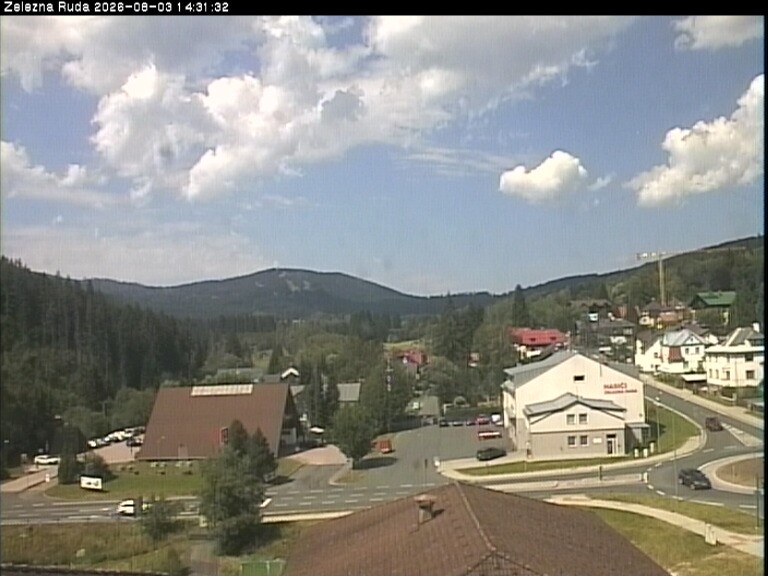 Archiv Foto Webcam Zelezna Ruda: Im Ort