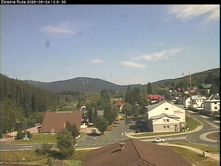 Archiv Foto Webcam Zelezna Ruda: Im Ort