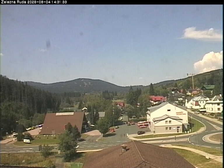 Archiv Foto Webcam Zelezna Ruda: Im Ort