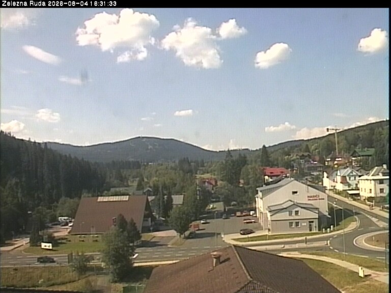 Archiv Foto Webcam Zelezna Ruda: Im Ort