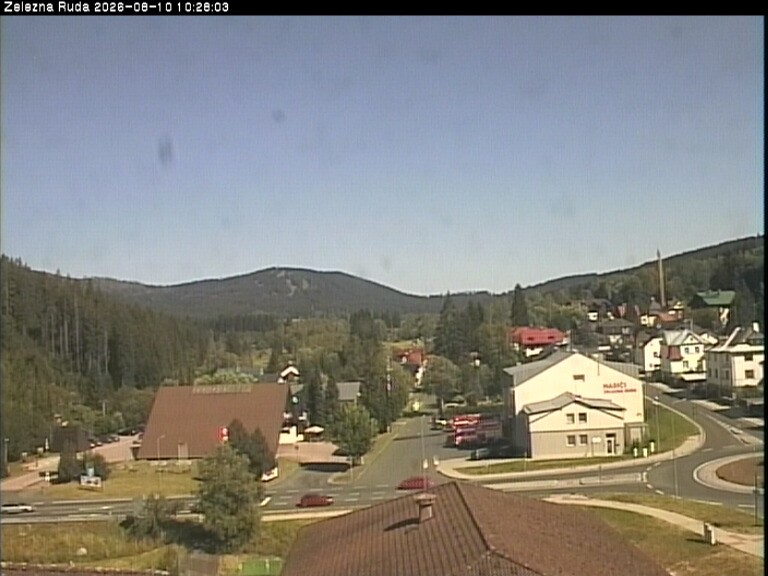 Archiv Foto Webcam Zelezna Ruda: Im Ort