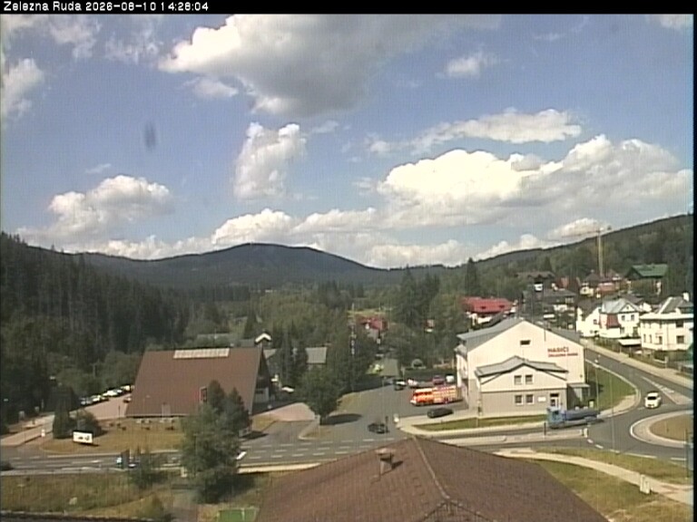 Archiv Foto Webcam Zelezna Ruda: Im Ort