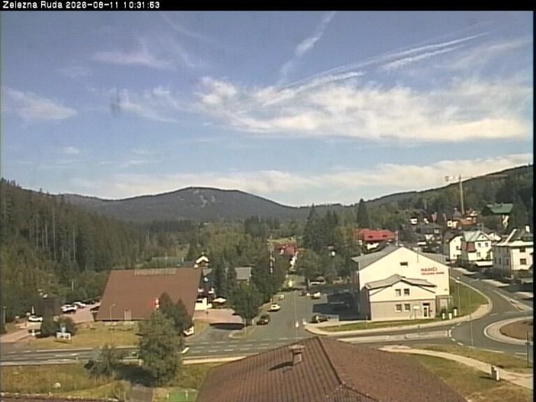 Archiv Foto Webcam Zelezna Ruda: Im Ort