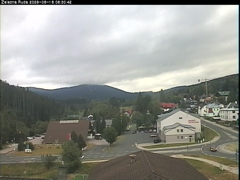 Archiv Foto Webcam Zelezna Ruda: Im Ort