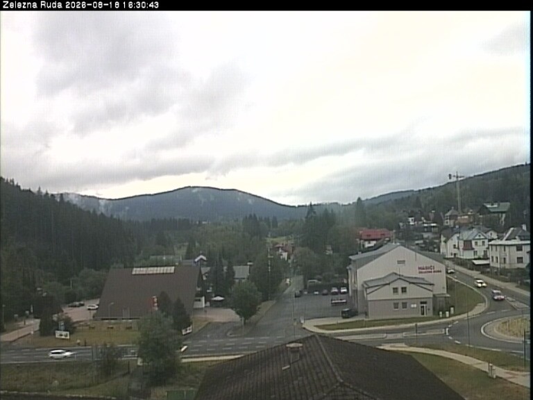 Archiv Foto Webcam Zelezna Ruda: Im Ort