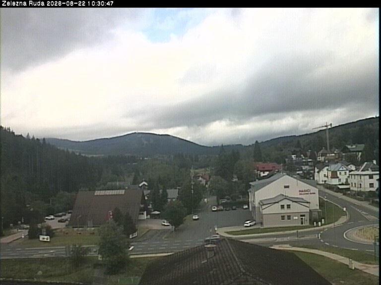 Archiv Foto Webcam Zelezna Ruda: Im Ort