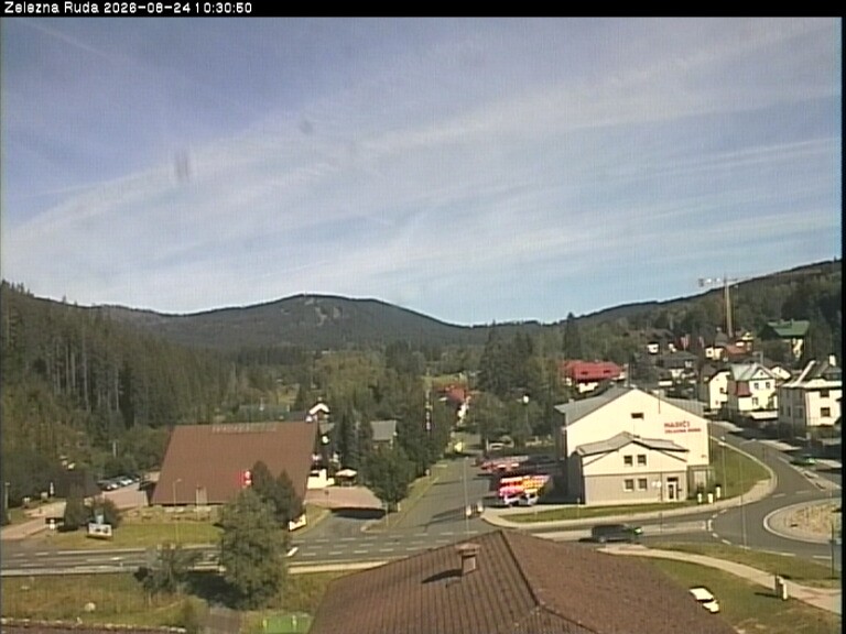 Archiv Foto Webcam Zelezna Ruda: Im Ort