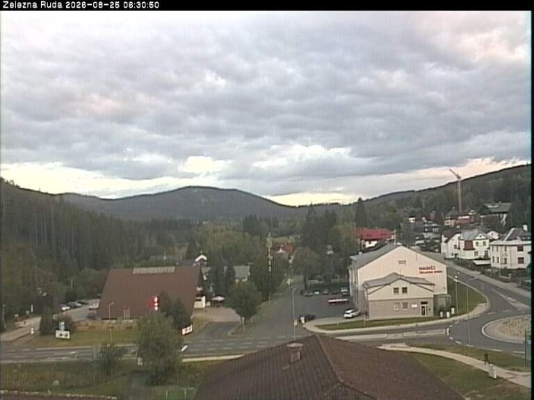 Archiv Foto Webcam Zelezna Ruda: Im Ort