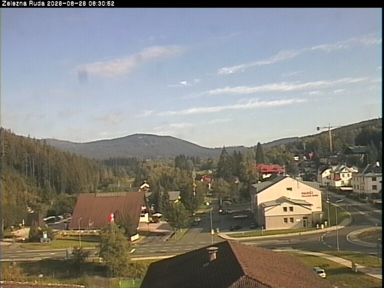 Archiv Foto Webcam Zelezna Ruda: Im Ort