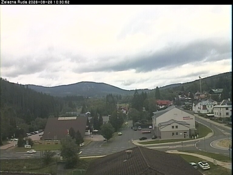 Archiv Foto Webcam Zelezna Ruda: Im Ort