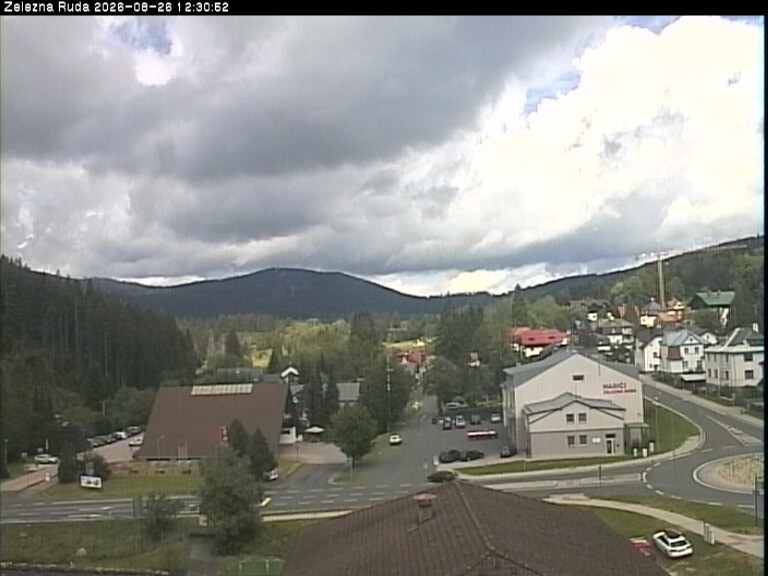 Archiv Foto Webcam Zelezna Ruda: Im Ort