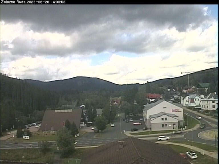 Archiv Foto Webcam Zelezna Ruda: Im Ort