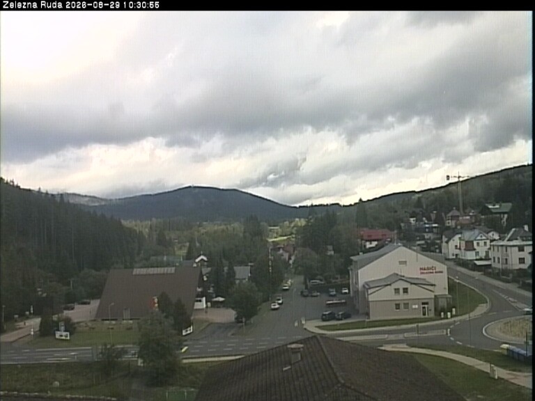 Archiv Foto Webcam Zelezna Ruda: Im Ort