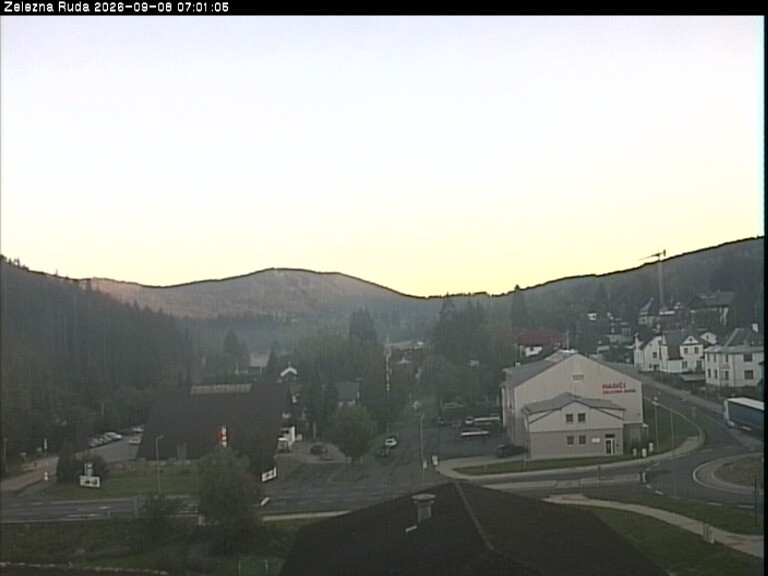 Archiv Foto Webcam Zelezna Ruda: Im Ort