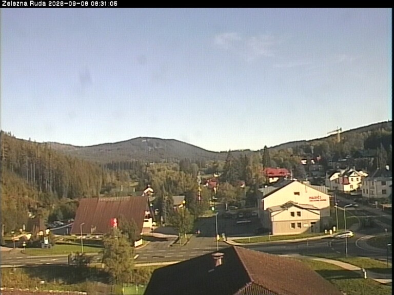 Archiv Foto Webcam Zelezna Ruda: Im Ort