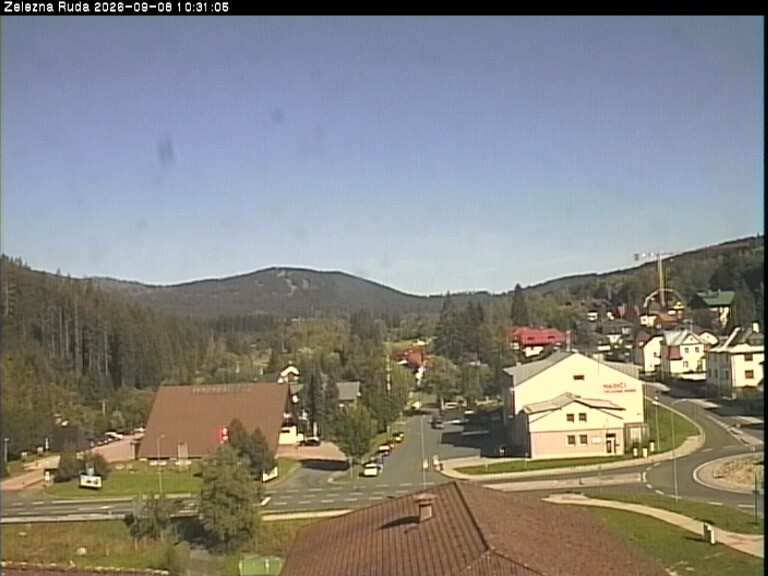 Archiv Foto Webcam Zelezna Ruda: Im Ort
