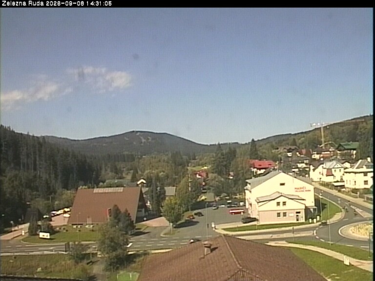Archiv Foto Webcam Zelezna Ruda: Im Ort