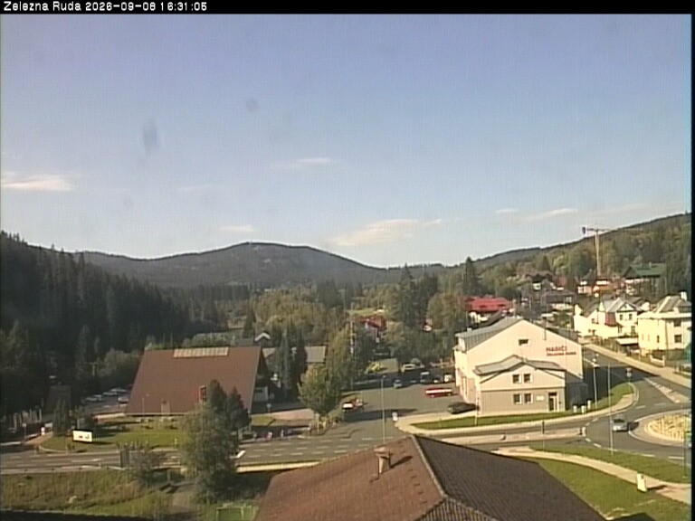 Archiv Foto Webcam Zelezna Ruda: Im Ort