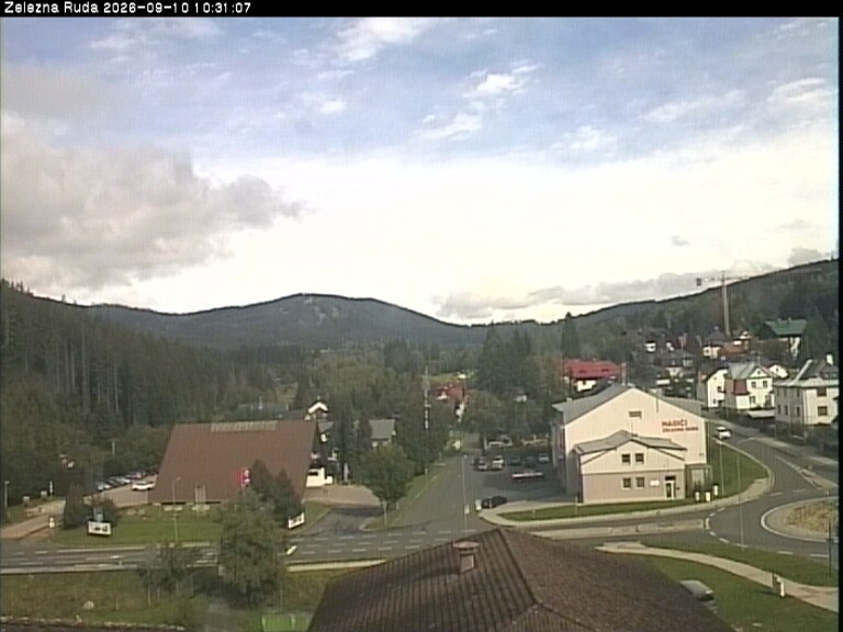Archiv Foto Webcam Zelezna Ruda: Im Ort