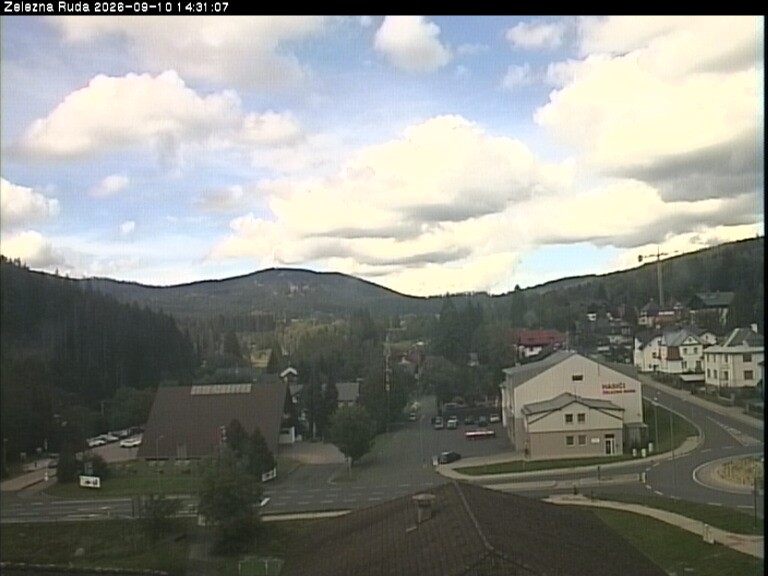 Archiv Foto Webcam Zelezna Ruda: Im Ort