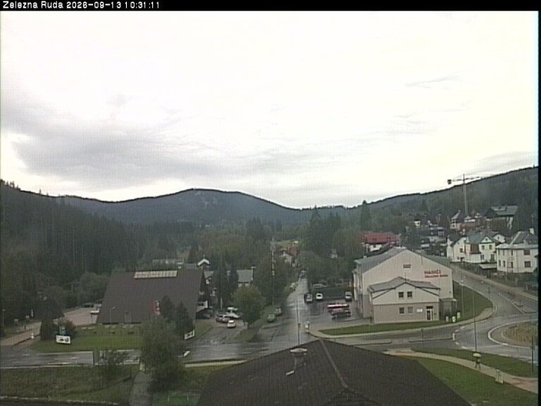 Archiv Foto Webcam Zelezna Ruda: Im Ort
