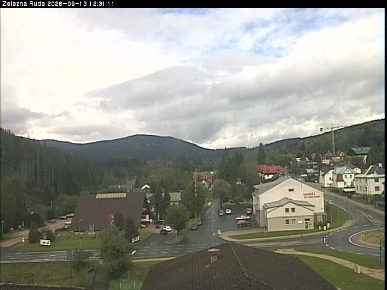 Archiv Foto Webcam Zelezna Ruda: Im Ort
