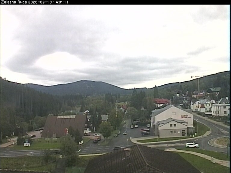 Archiv Foto Webcam Zelezna Ruda: Im Ort