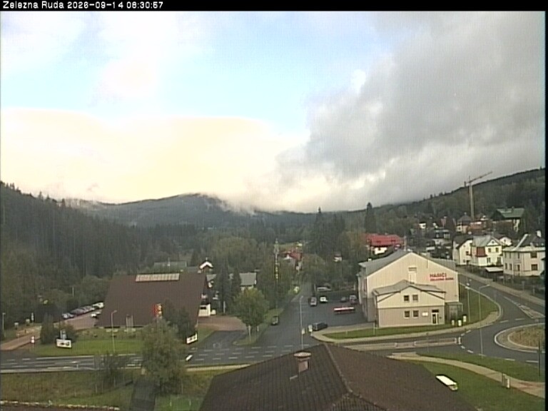 Archiv Foto Webcam Zelezna Ruda: Im Ort