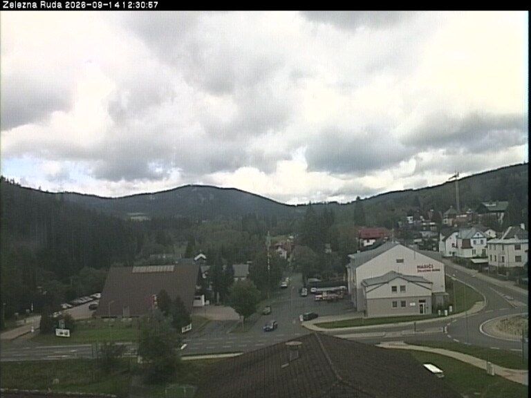 Archiv Foto Webcam Zelezna Ruda: Im Ort