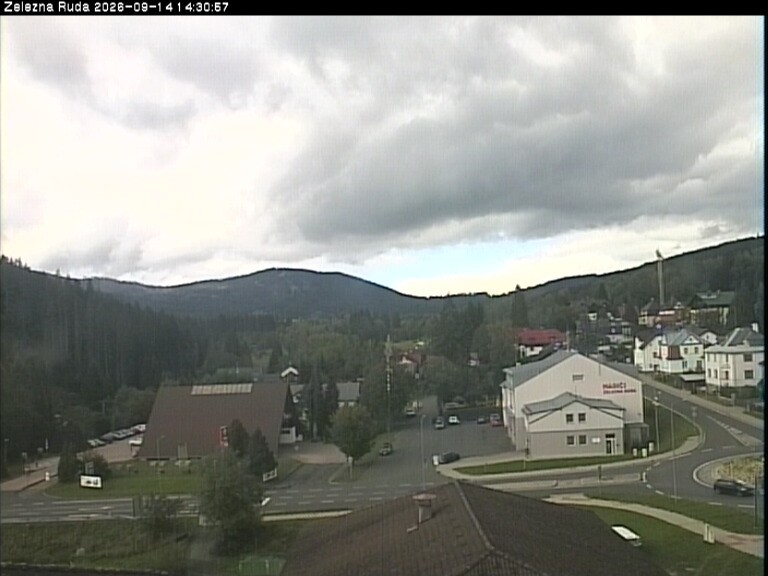 Archiv Foto Webcam Zelezna Ruda: Im Ort