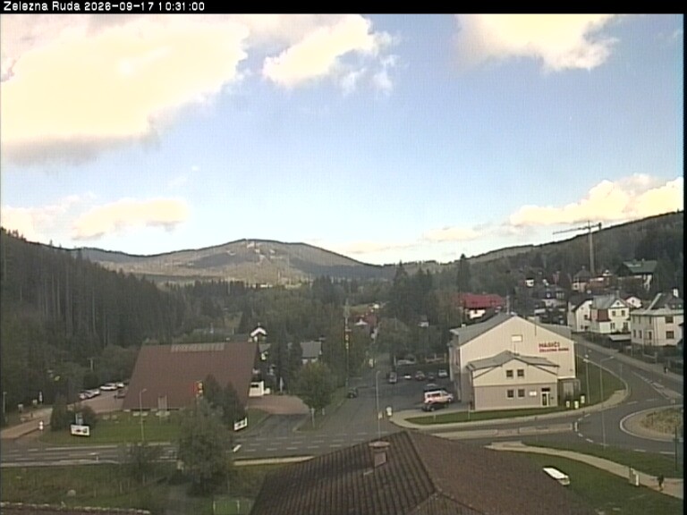 Archiv Foto Webcam Zelezna Ruda: Im Ort