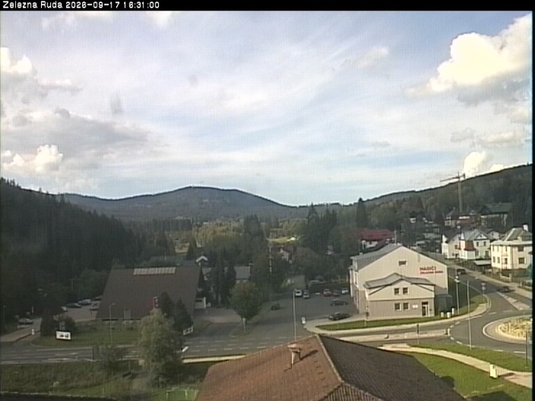 Archiv Foto Webcam Zelezna Ruda: Im Ort