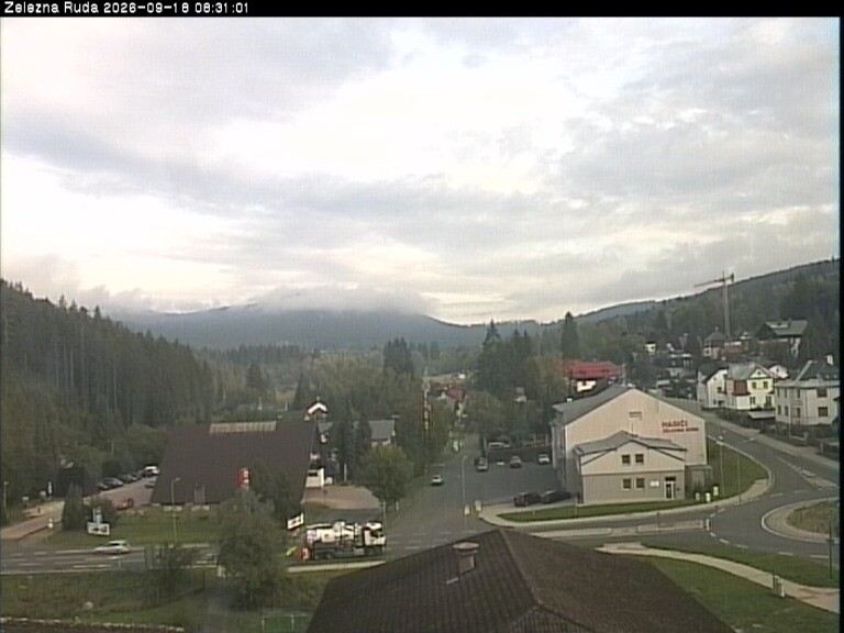 Archiv Foto Webcam Zelezna Ruda: Im Ort