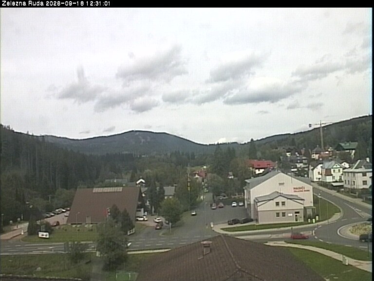 Archiv Foto Webcam Zelezna Ruda: Im Ort