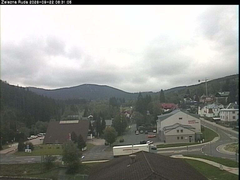 Archiv Foto Webcam Zelezna Ruda: Im Ort